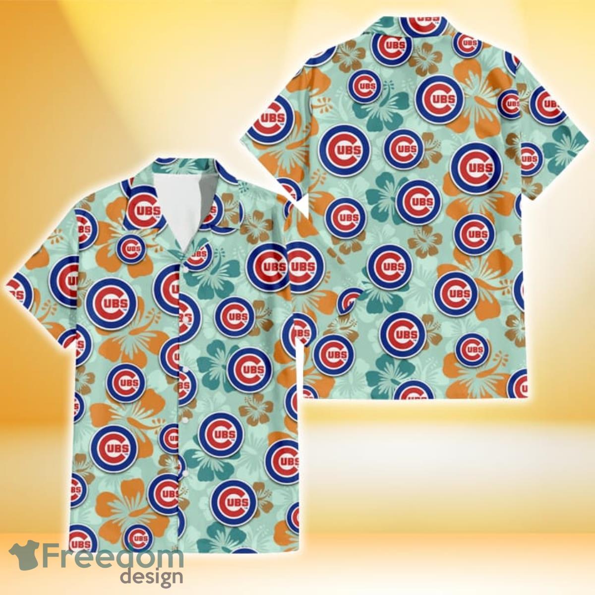 Chicago Cubs Team Lover Hibiscus Light Blue Aloha Hawaiian Shirt -  Freedomdesign
