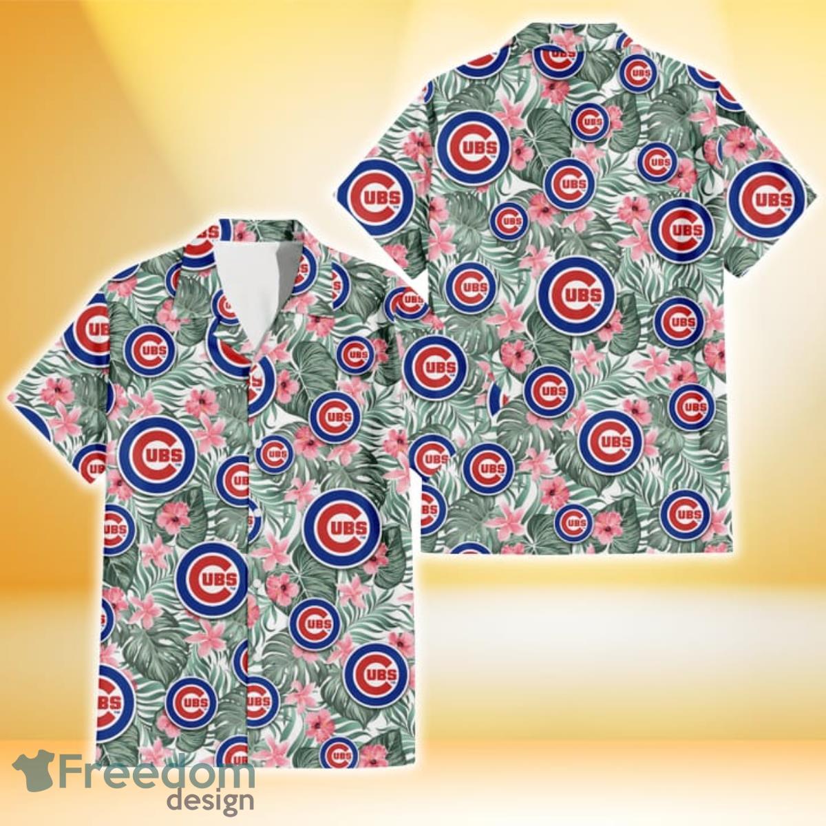 Chicago Cubs Tropical Flowers For Fans Hawaiian Shirt and Short