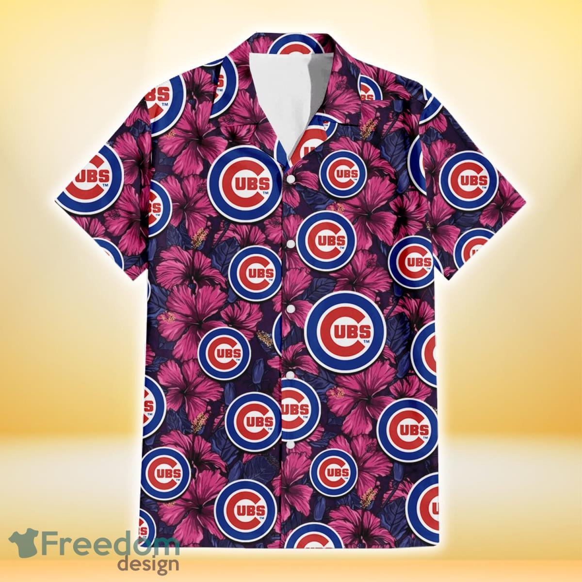 Chicago Cubs New Trends Custom Name And Number Christmas Hawaiian Shirt -  Freedomdesign