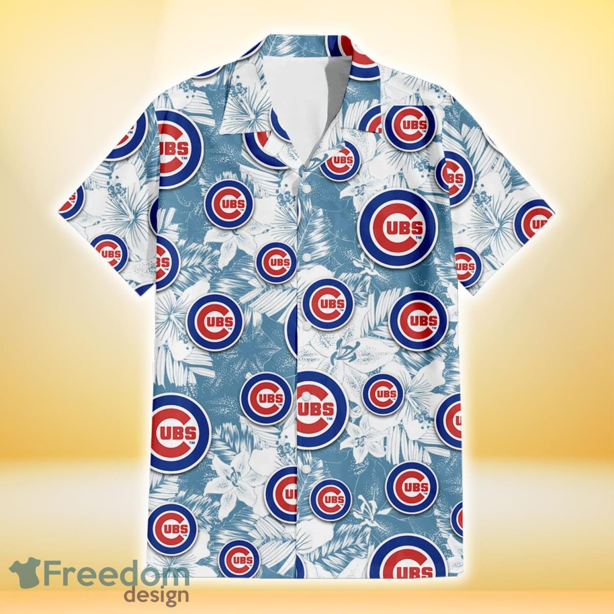 Chicago Cubs Team Lover Hibiscus Light Blue Aloha Hawaiian Shirt -  Freedomdesign