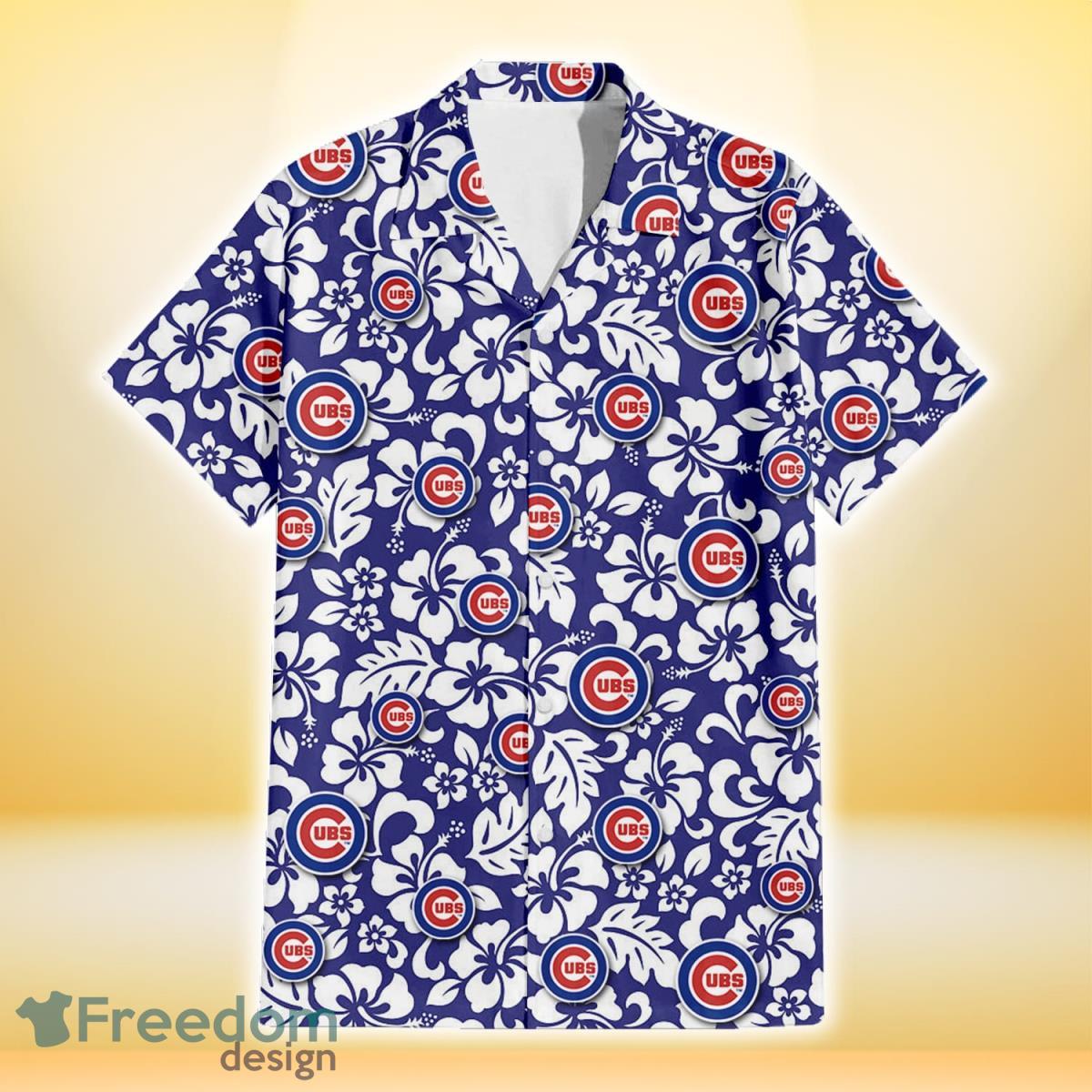 Chicago Cubs Team Lover Hibiscus Light Blue Aloha Hawaiian Shirt -  Freedomdesign