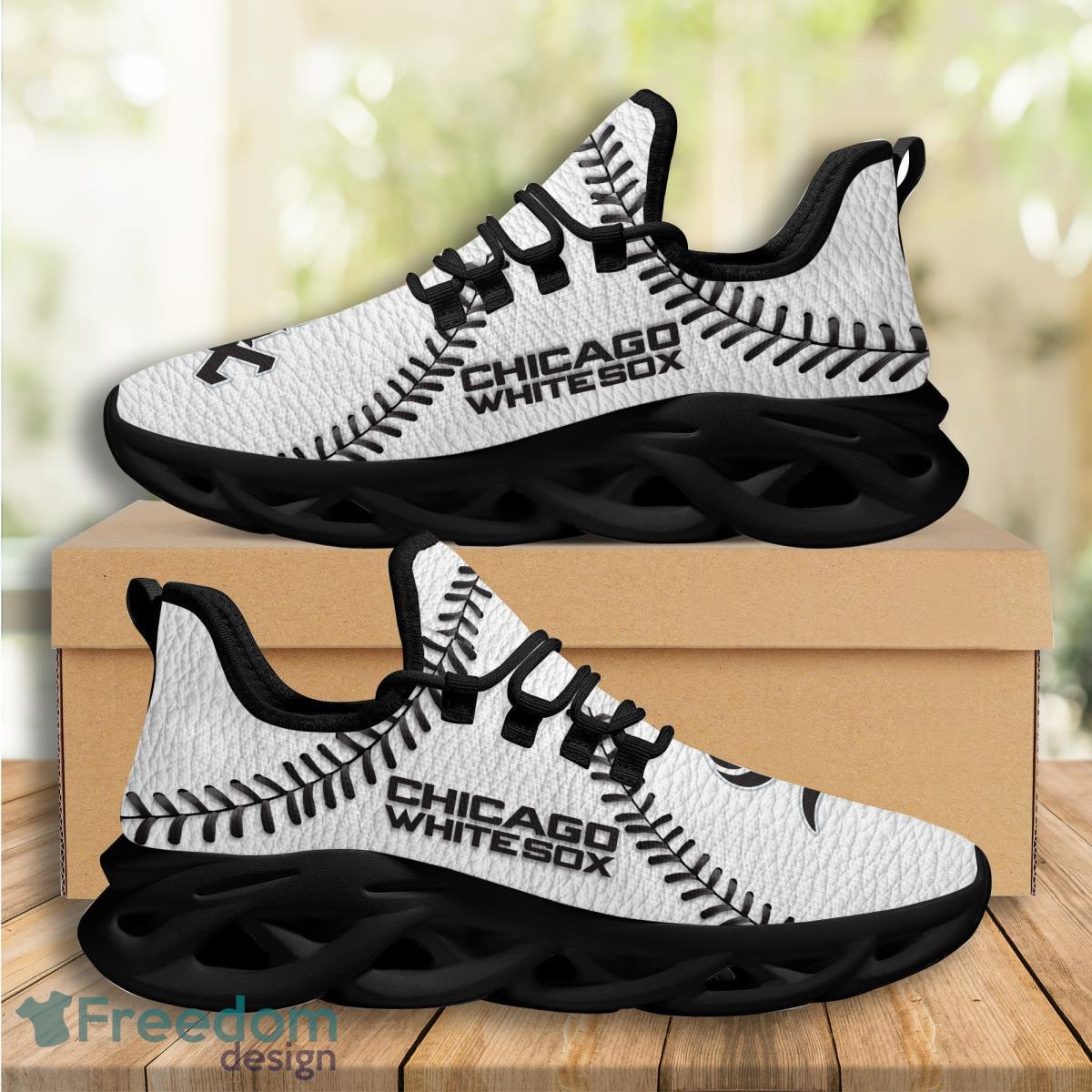 Chicago White Sox Logo Seam Pattern 3D Max Soul Sneaker Product Photo 1