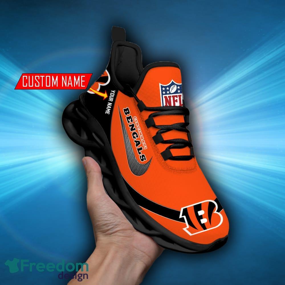 Cincinnati Bengals Custom Name Luxury NFL Max Soul Shoes Design 1 Chunky  Sneakers For Men And Women - Banantees