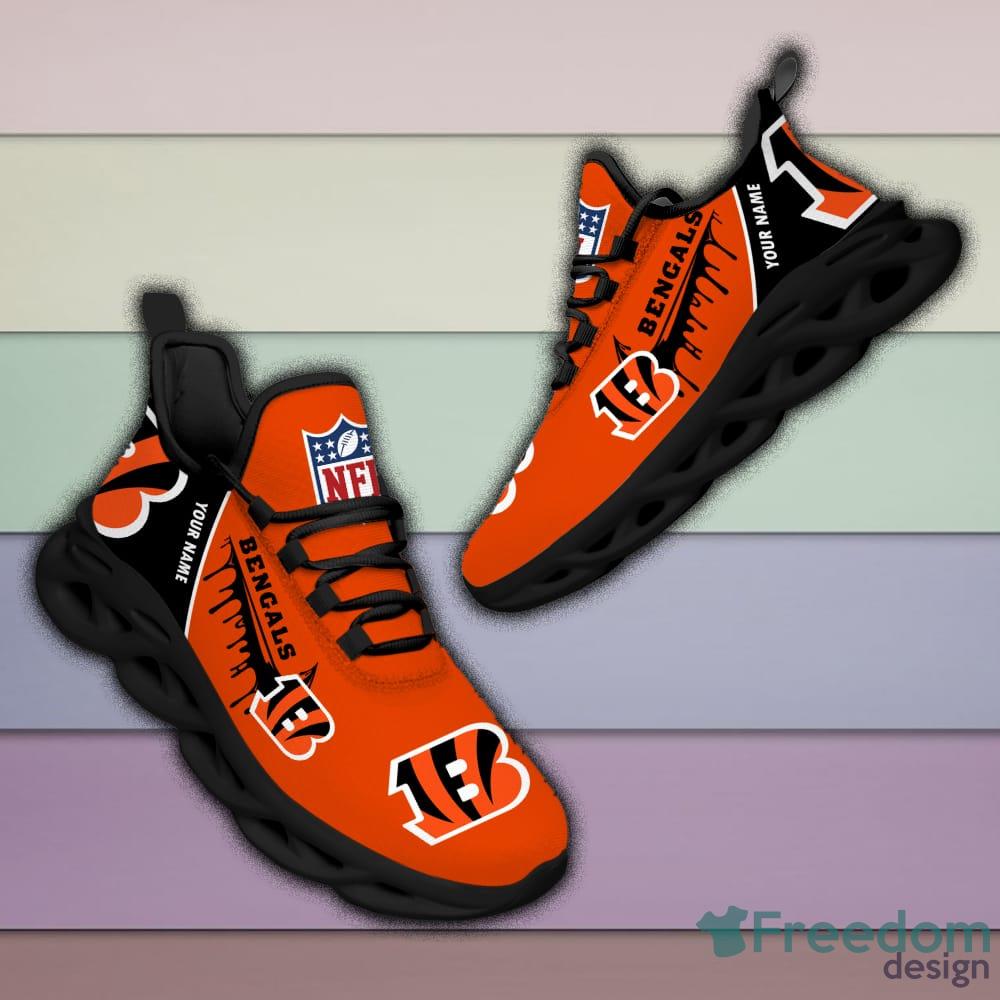 Cincinnati Bengals NFL Custom Name Angle Wings Max Soul Shoes For Men Women