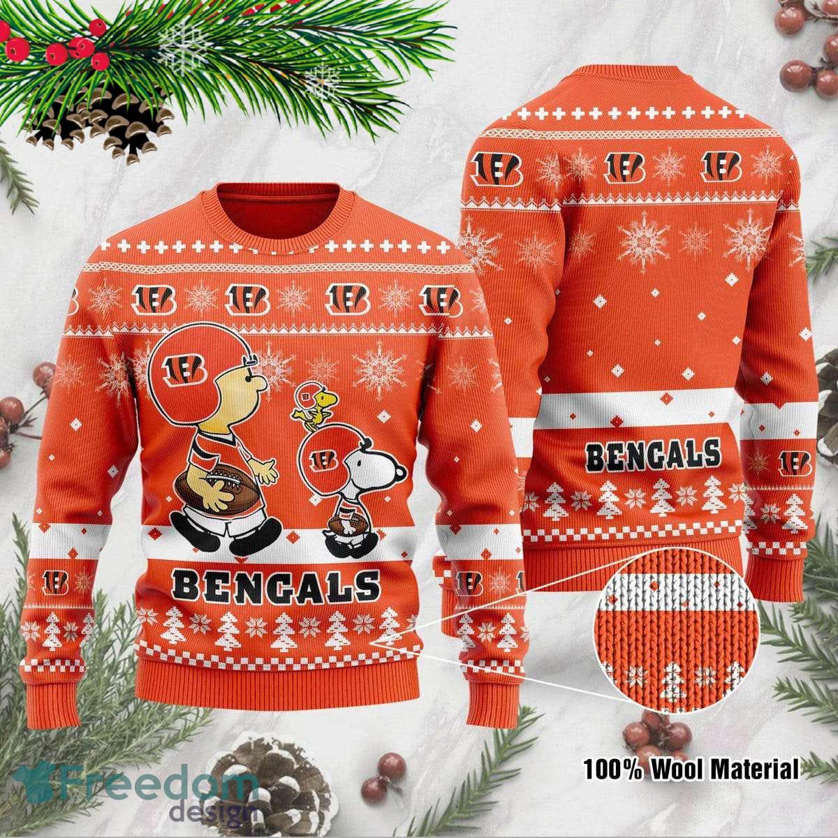 Cincinnati Bengals Baby Yoda Star Wars Christmas Light Ugly Sweater - Bengals  Christmas Sweater –