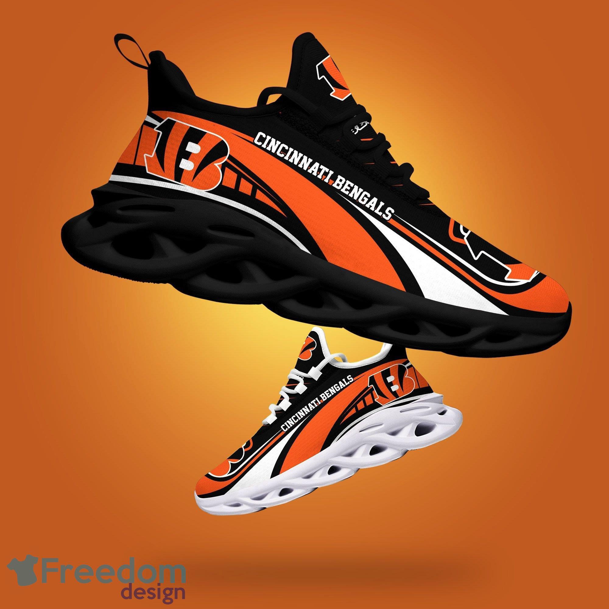 NFL Cincinnati Bengals Black Mix Orange Max Soul Shoes