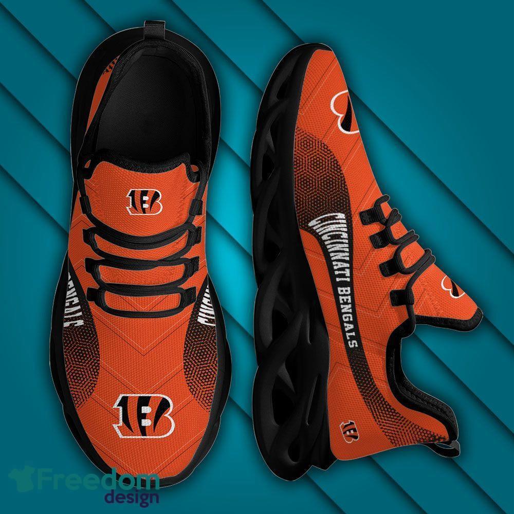 Cincinnati Bengals Logo Running Sneaker Max Soul Shoes In Black Gift For  Men And Women - Freedomdesign