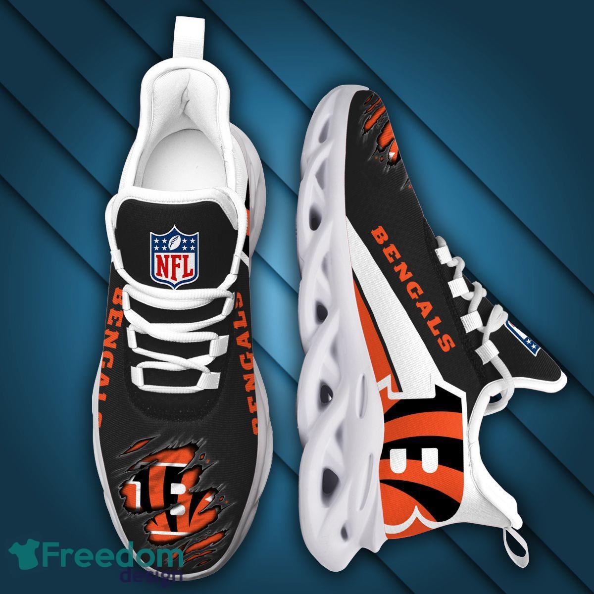 Custom Name Cincinnati Bengals NFL Max Soul Shoes Sneakers For Men And Women  - Freedomdesign