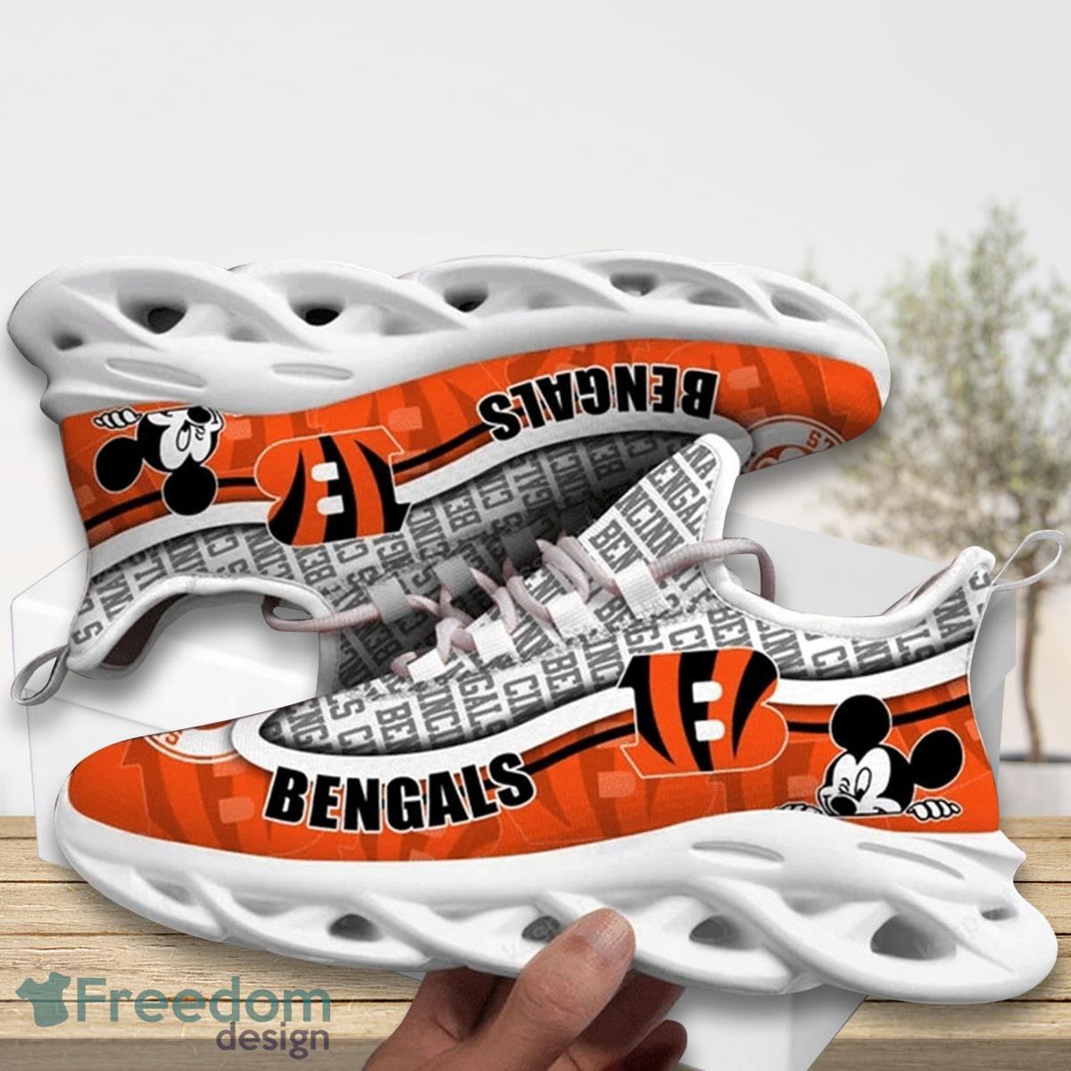 NFL Cincinnati Bengals Orange Black Max Soul Running Shoes - T-shirts Low  Price