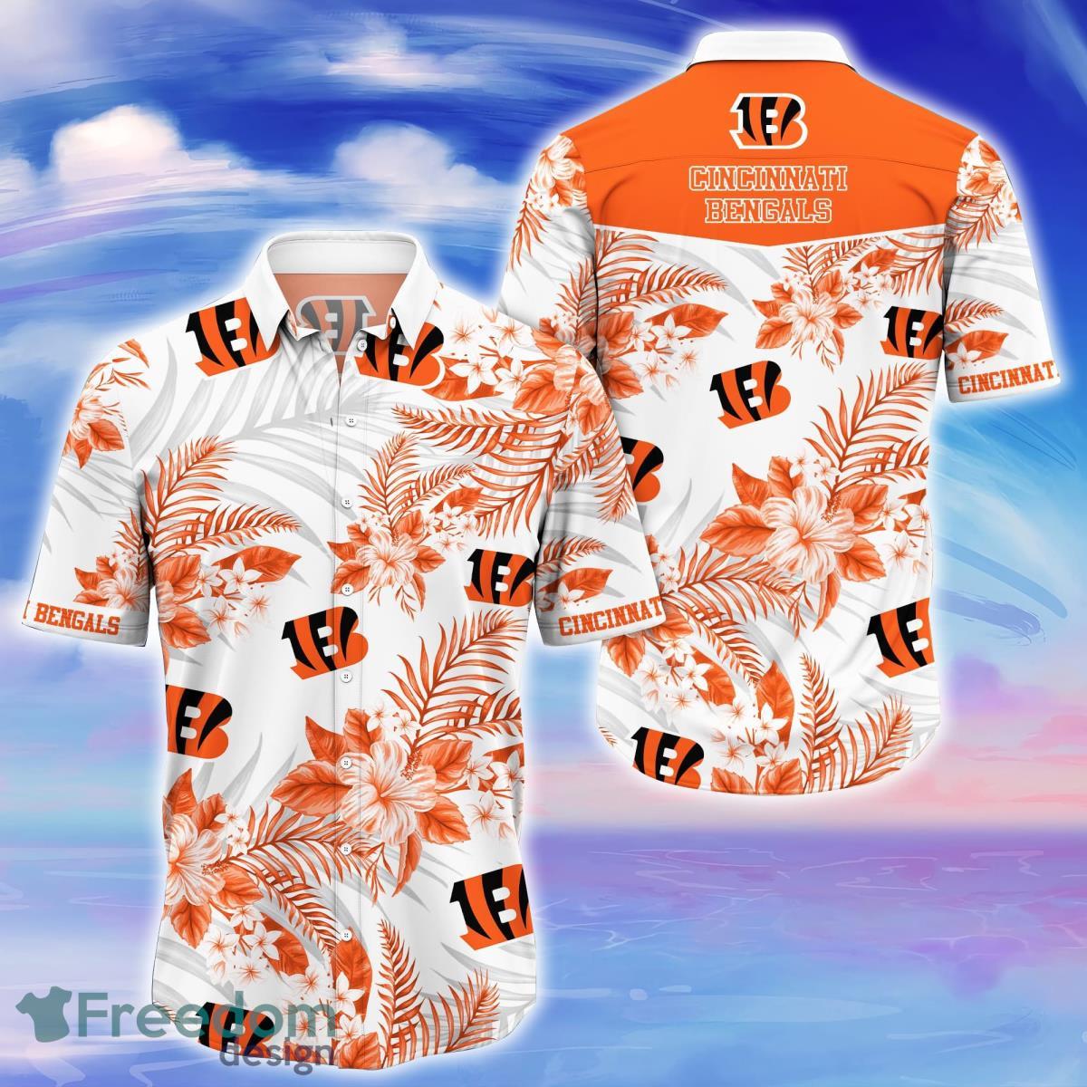 Cincinnati Bengals Hawaiian Shirt And Short Set Gift Men Women -  Freedomdesign