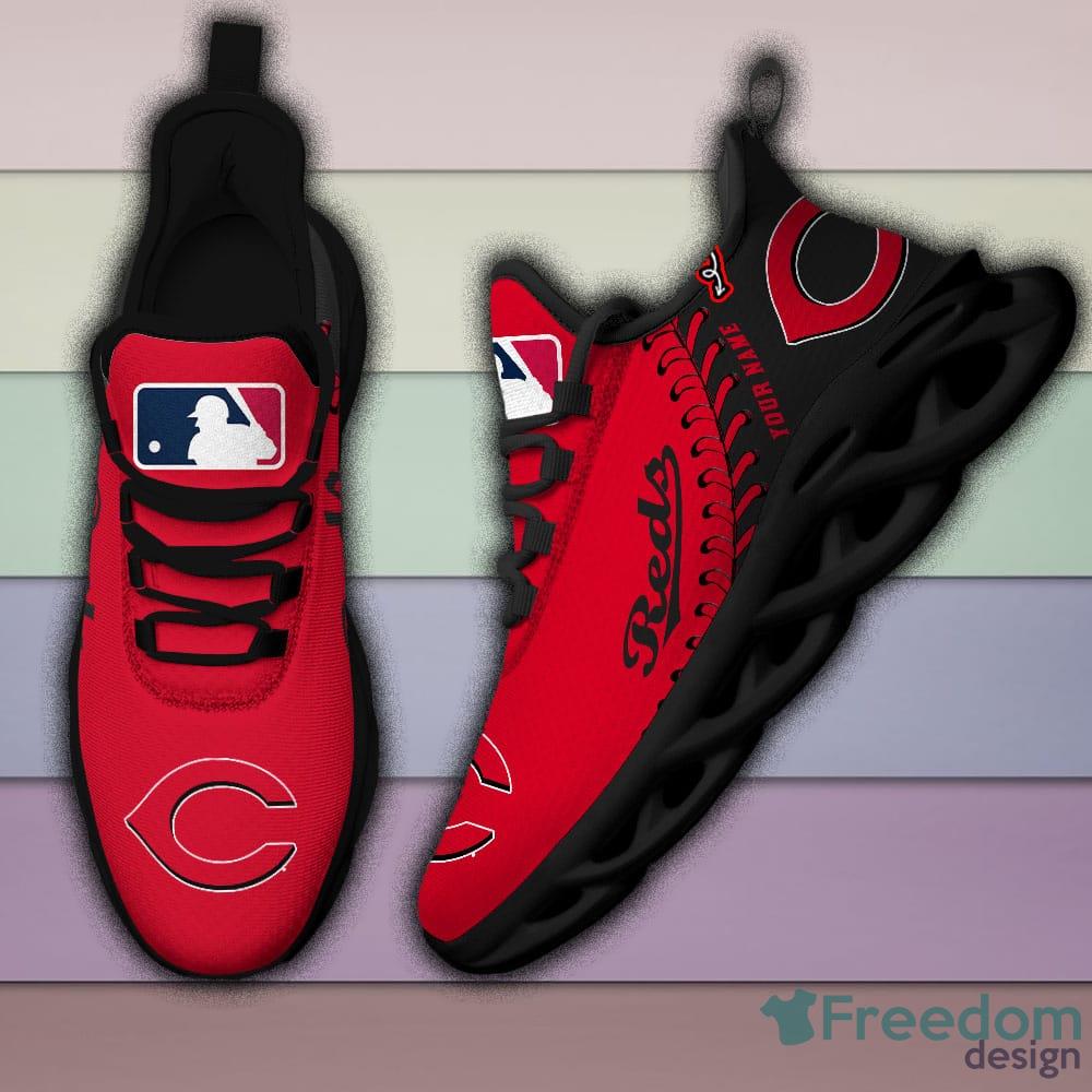 Cincinnati Reds Custom Baseball Personalized Max Soul Sneakers