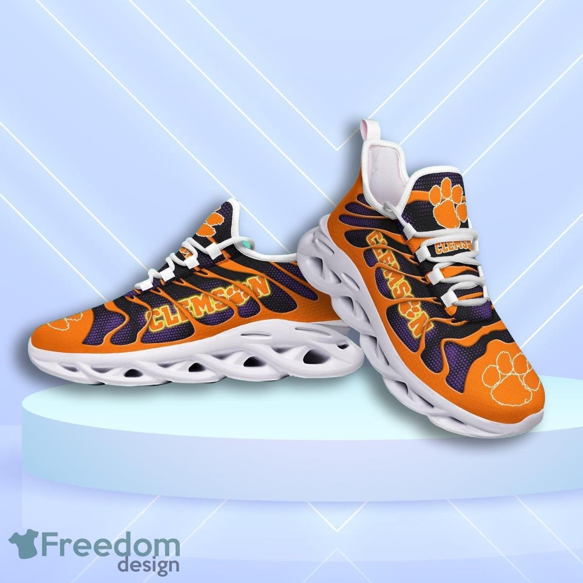 Clemson Tigers Logo Hole Background 3D Max Soul Shoes Product Photo 1