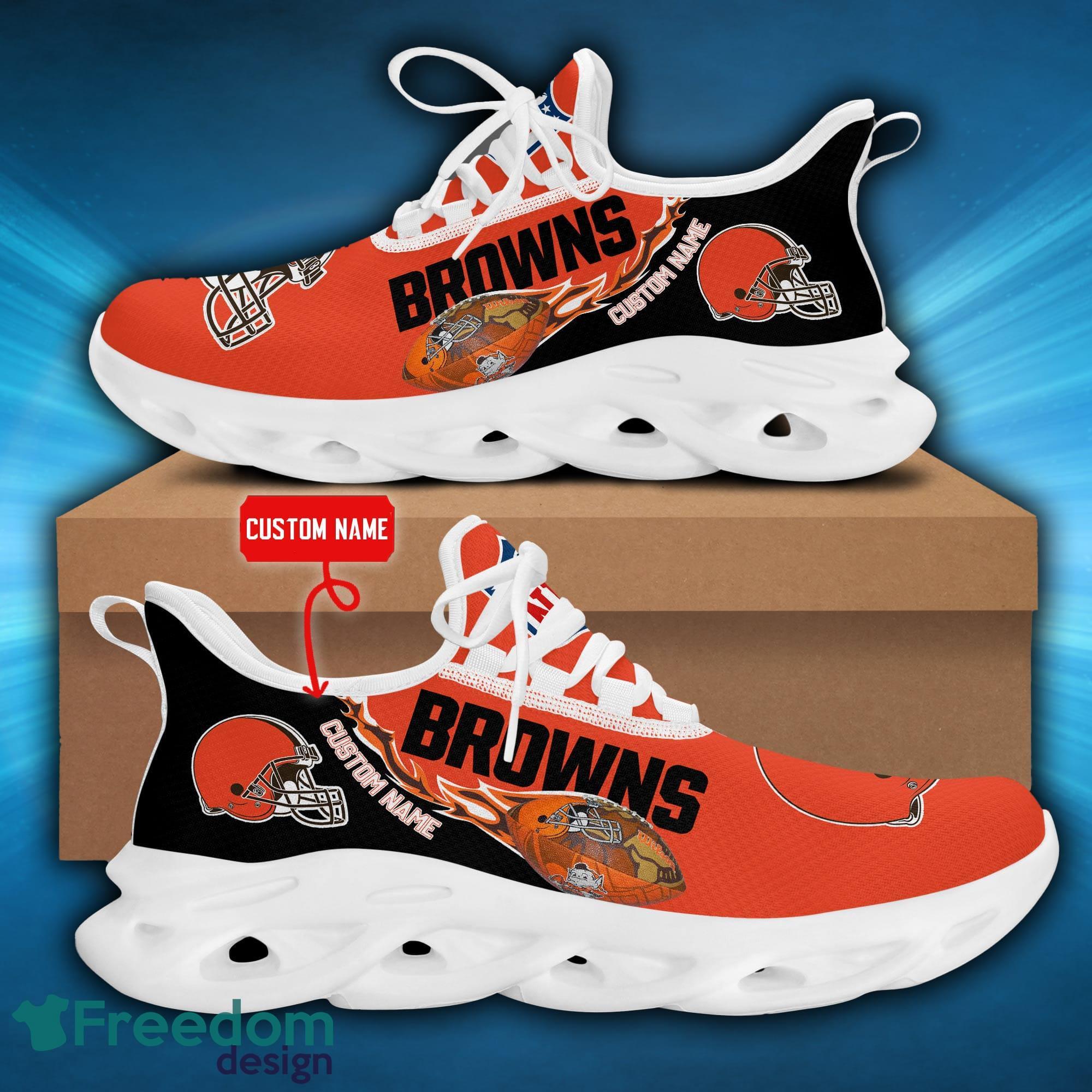 Cleveland Browns NFL Collection Max Soul Shoes Personalized Name