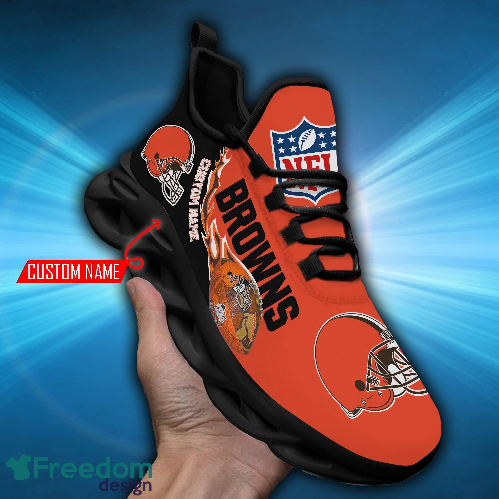 Nfl Cleveland Browns Custom Name Max Soul Shoes Chunky Sneakers