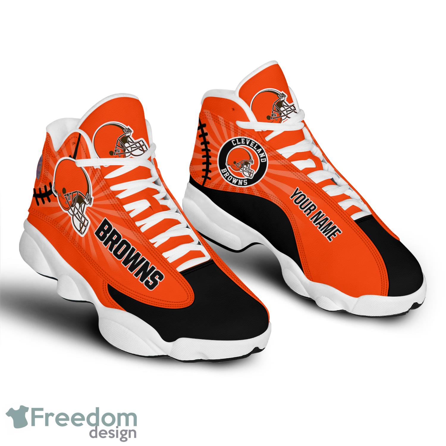 Cleveland Browns NFL Low Top Skate Shoes For Men And Women