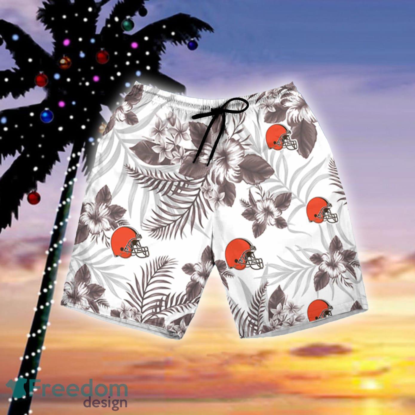 Cleveland Browns NFL Combo Summer Hawaiian Shirt And Pants