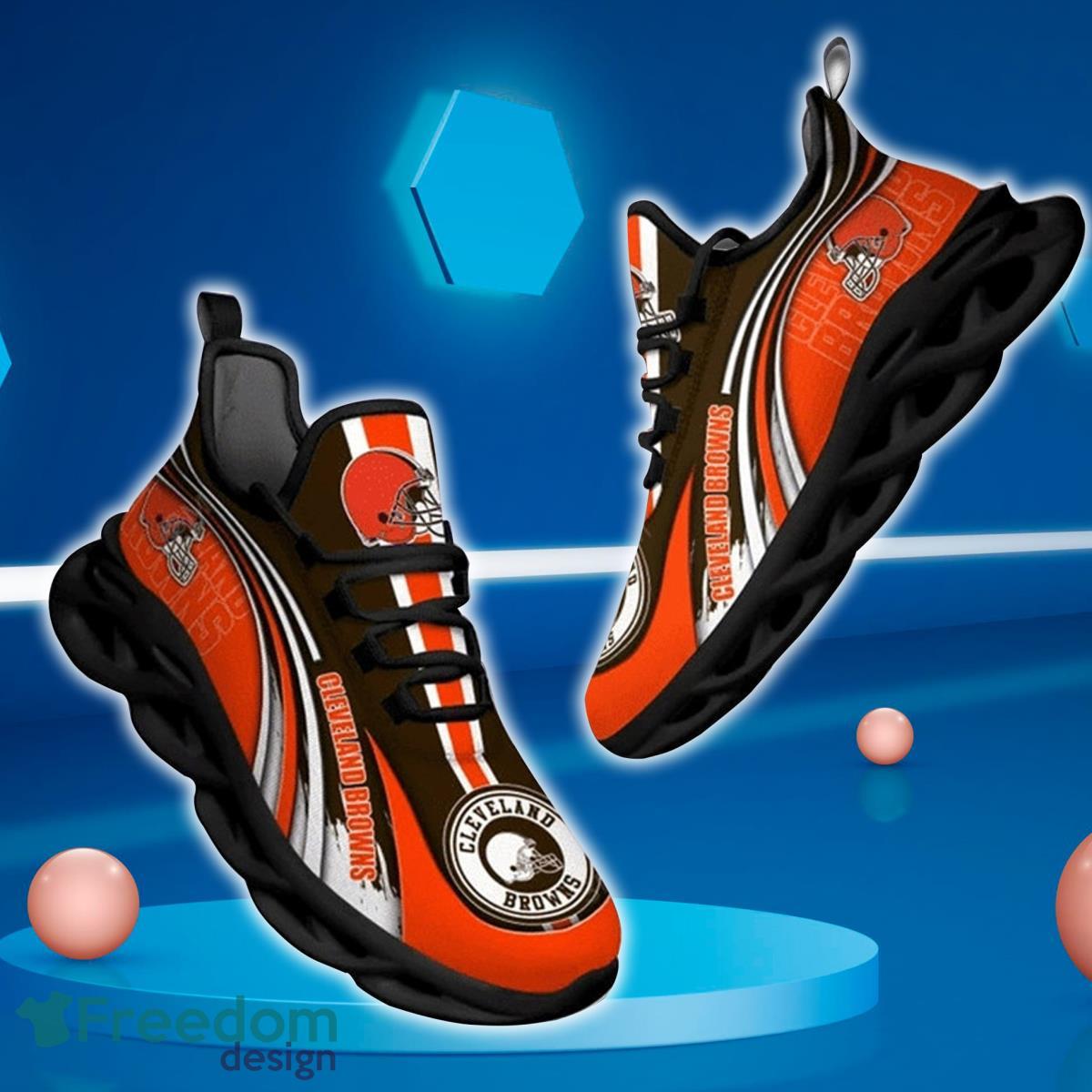 Mens And Womens Cleveland Browns Lightweight Sneakers Browns Running Shoes  2 in 2023