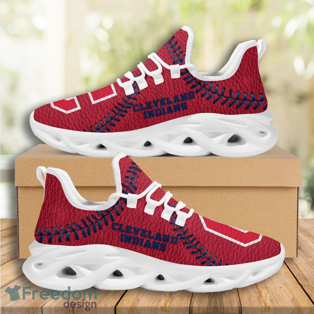 Cleveland Indians Logo Seam Pattern 3D Max Soul Sneaker Product Photo 1