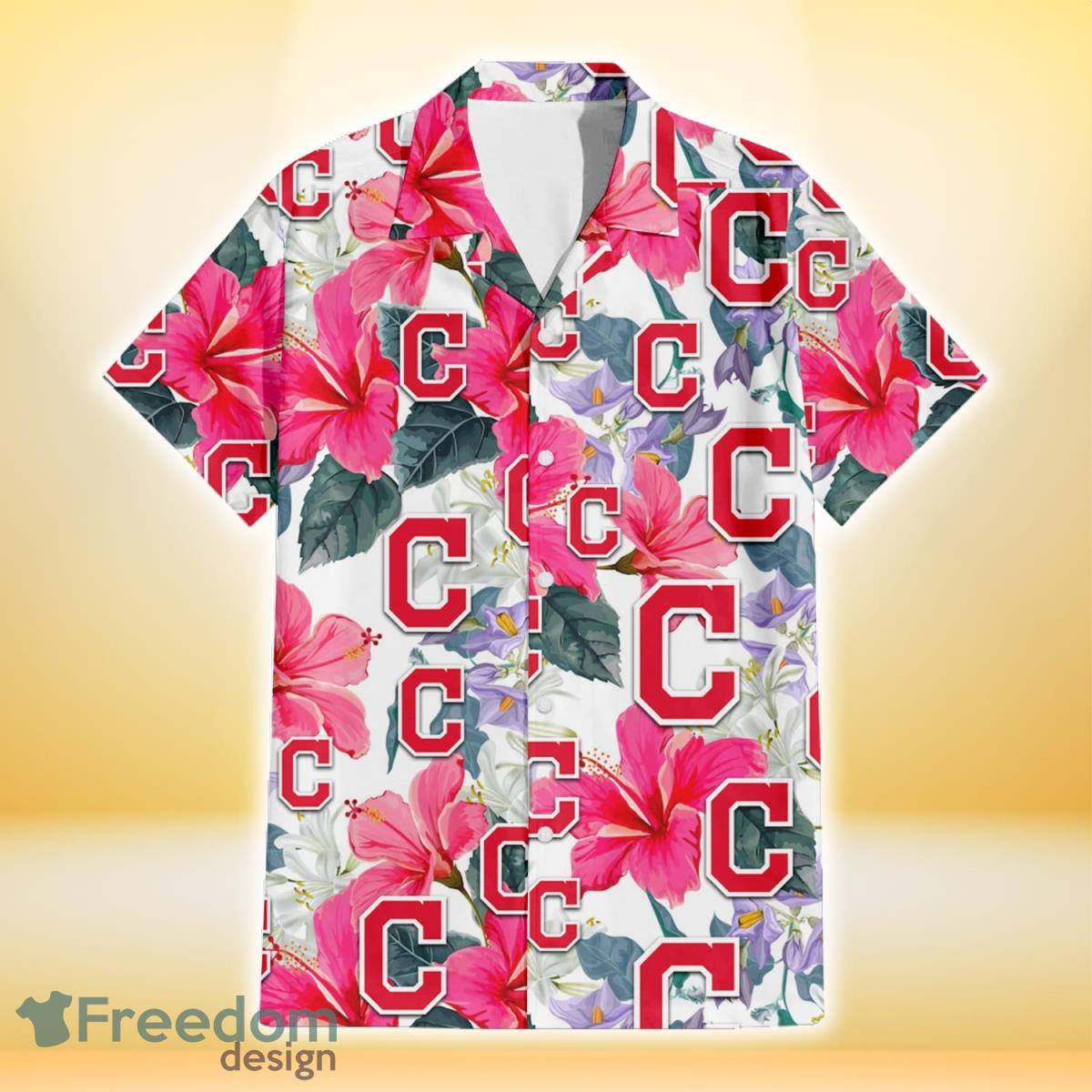 Cleveland Indians Aloha Tropical Hawaiian Shirt Gift For Summer Vacation