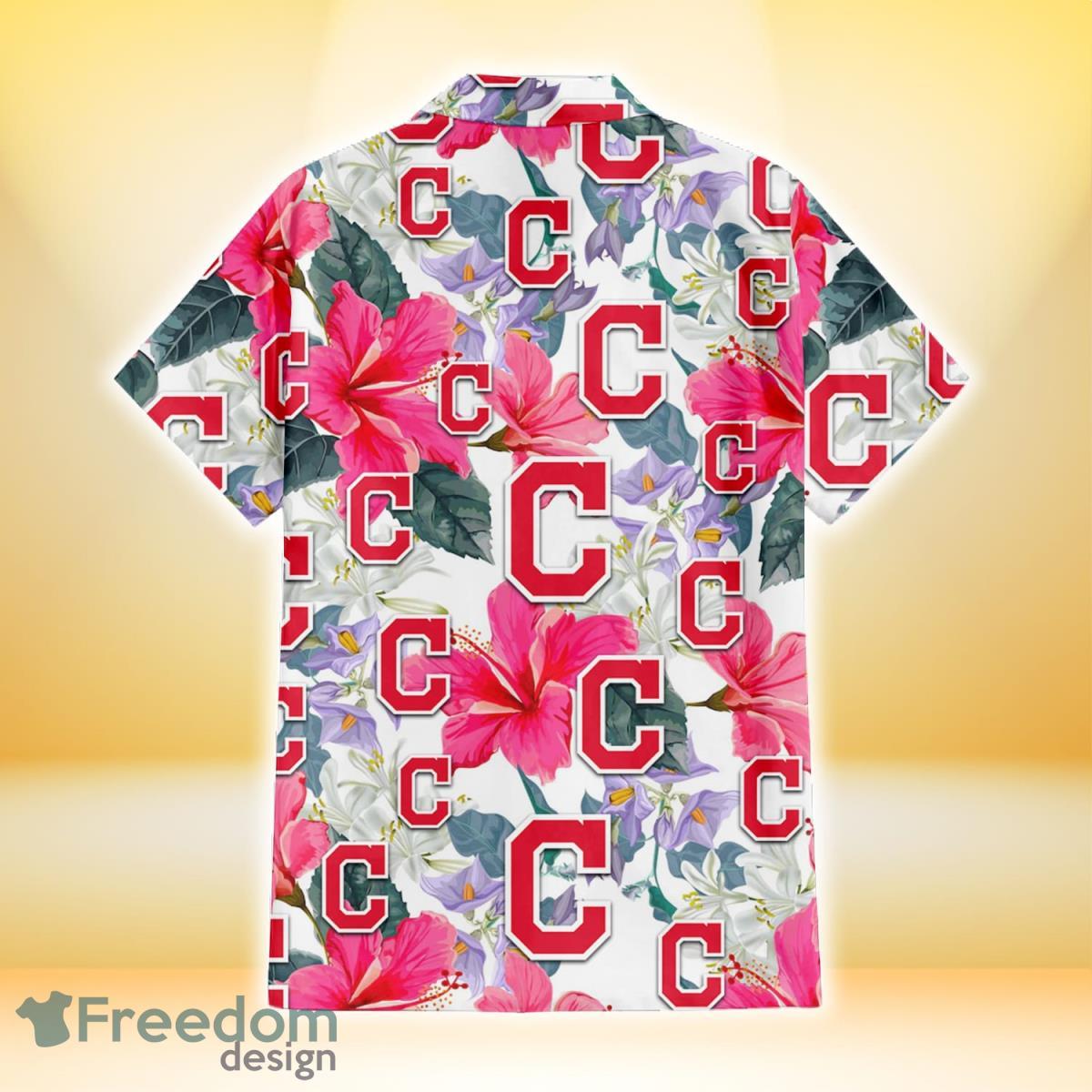 Cleveland Indians Aloha Tropical Hawaiian Shirt Gift For Summer Vacation