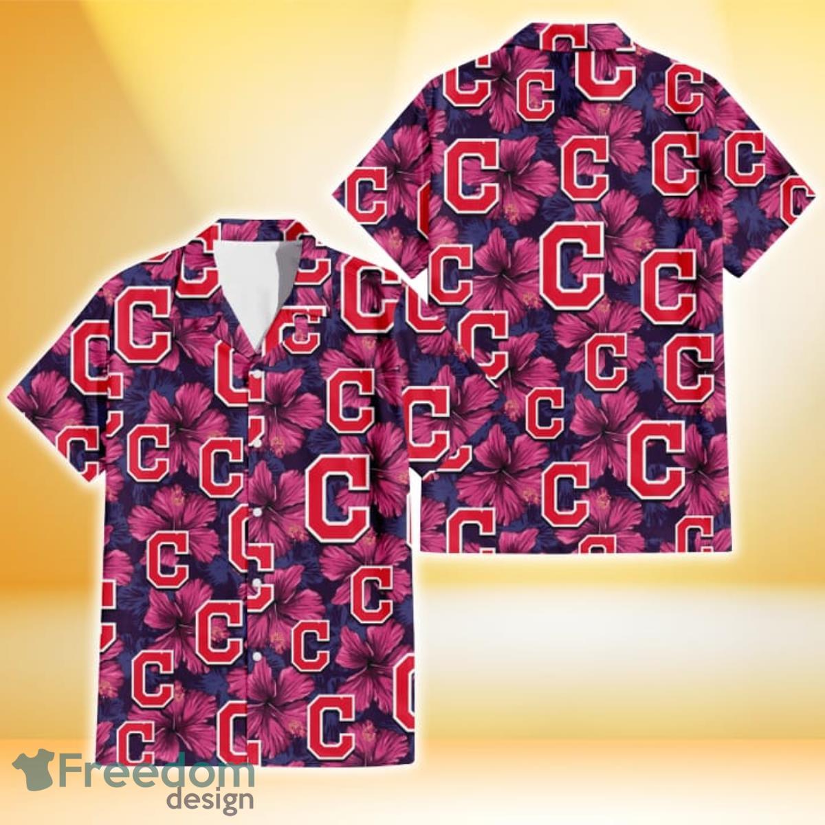 Cleveland Indians Plum Vilolet Hibiscus Dark Navy Leaf Black 3D Hawaiian  Shirt Gift For Fans - Freedomdesign
