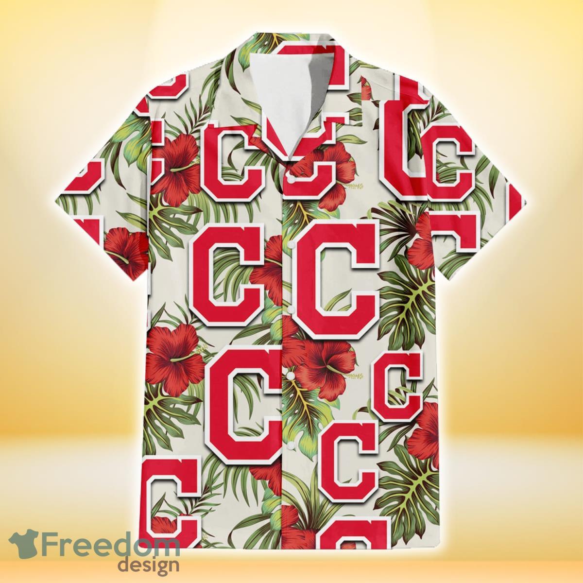 Cincinnati Bengals Green Tropical Leaves And Red Habicus Hawaiian