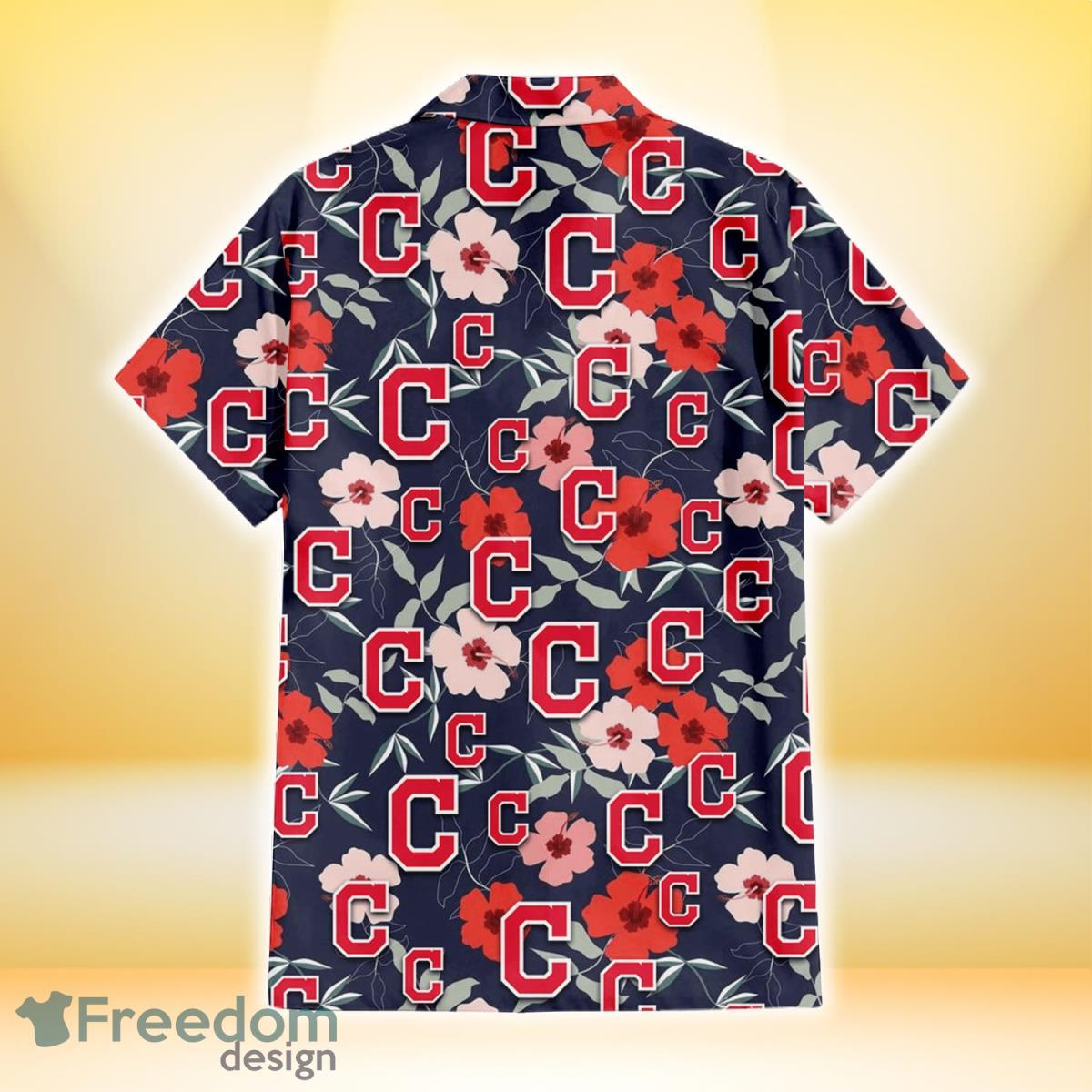 Atlanta Braves White Porcelain Flower Pink Hibiscus White Background 3D  Hawaiian Shirt Gift For Fans - Freedomdesign