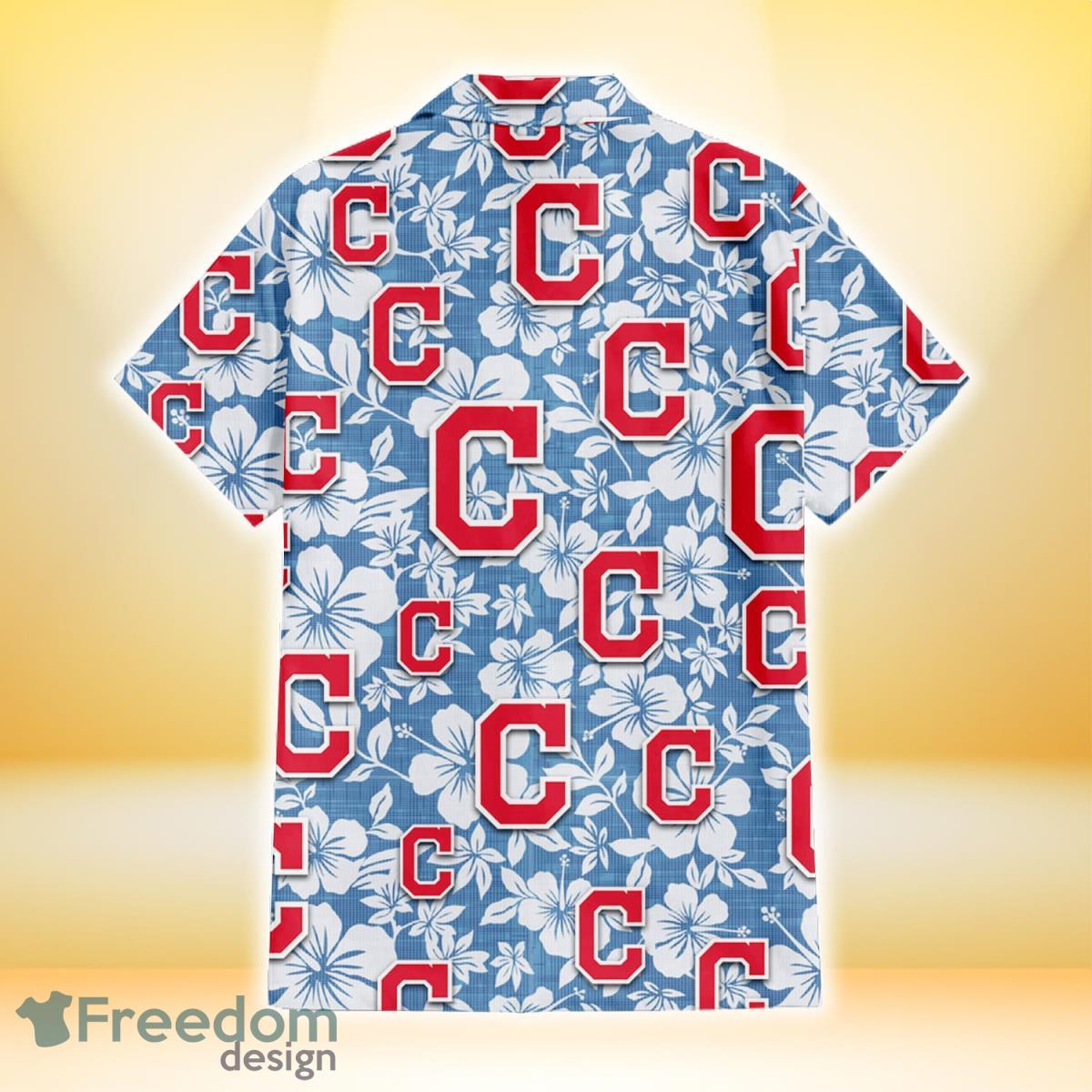 Atlanta Braves White Hibiscus Indian Red Background 3D Hawaiian Shirt Gift  For Fans - Freedomdesign