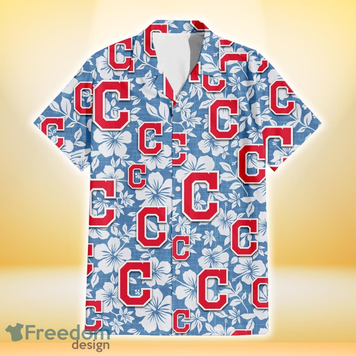 Atlanta Braves White Hibiscus Indian Red Background 3D Hawaiian Shirt Gift  For Fans - Freedomdesign