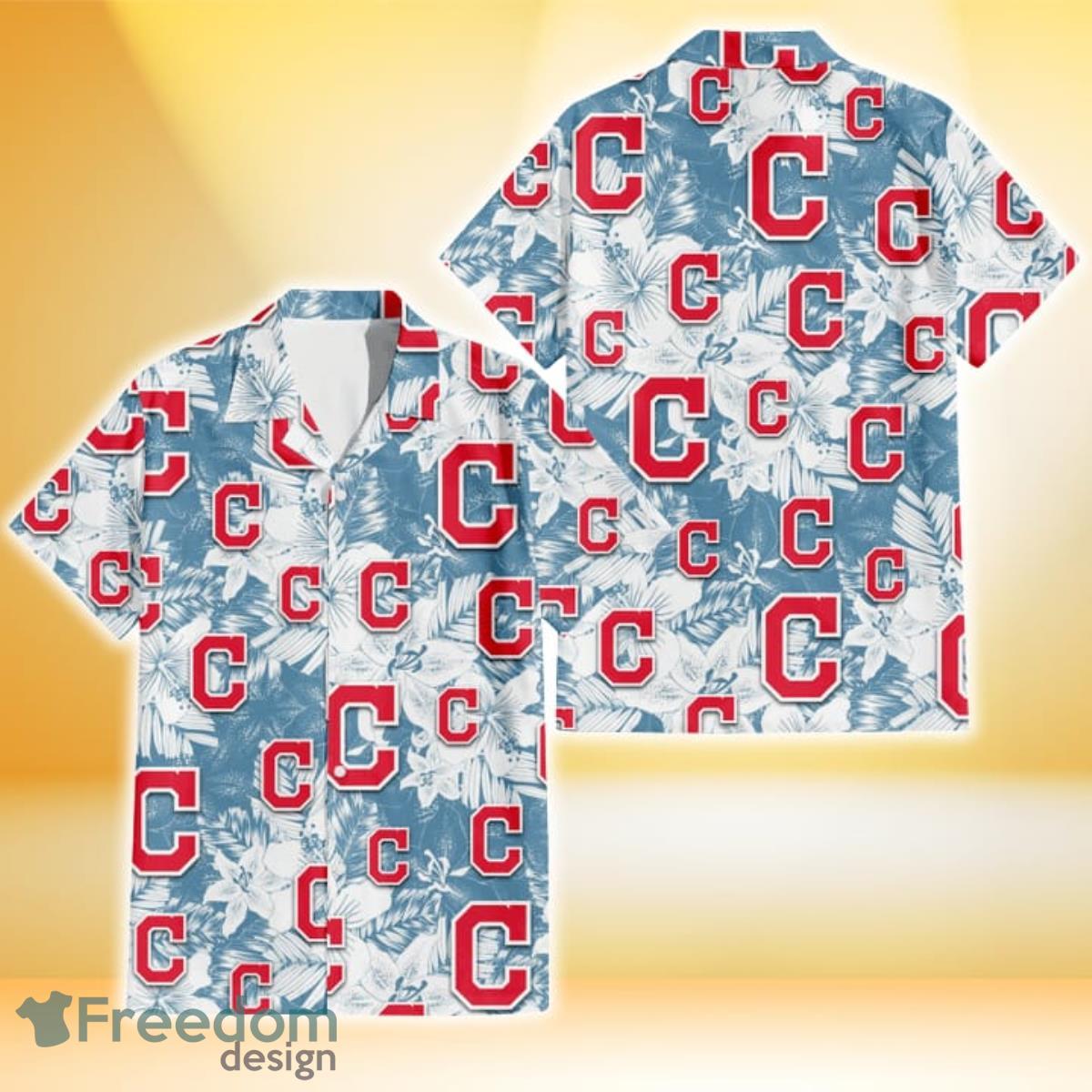 Atlanta Braves White Hibiscus Indian Red Background 3D Hawaiian Shirt Gift  For Fans - Freedomdesign