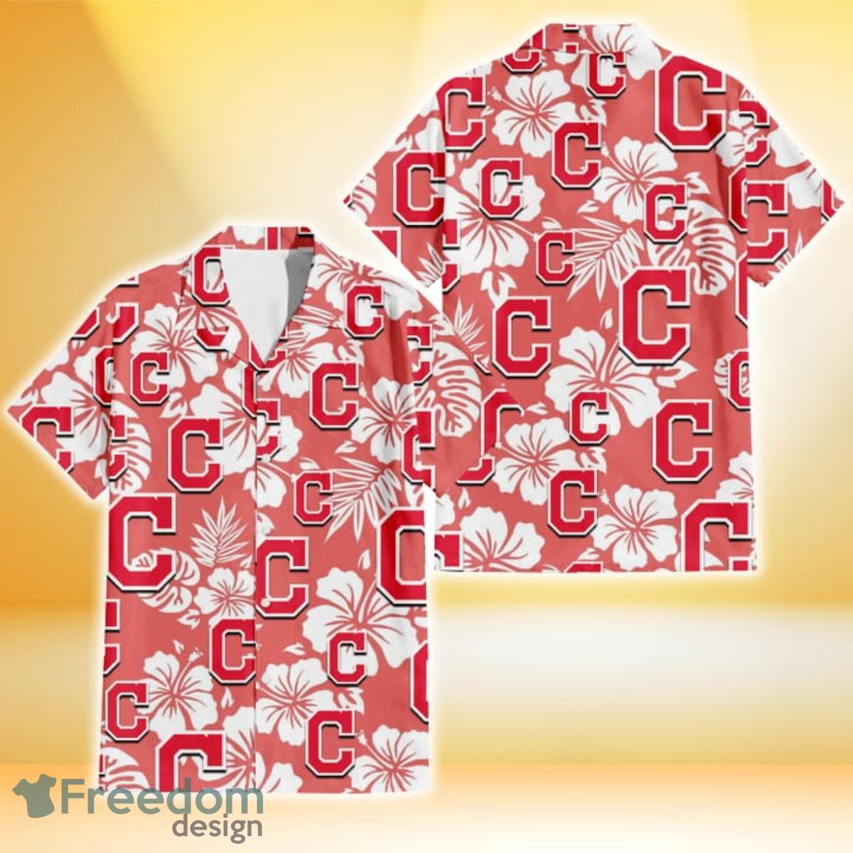 MLB Cleveland Indians Logo Hot Hawaiian Shirt Gift For Men And Women Color  White - Banantees