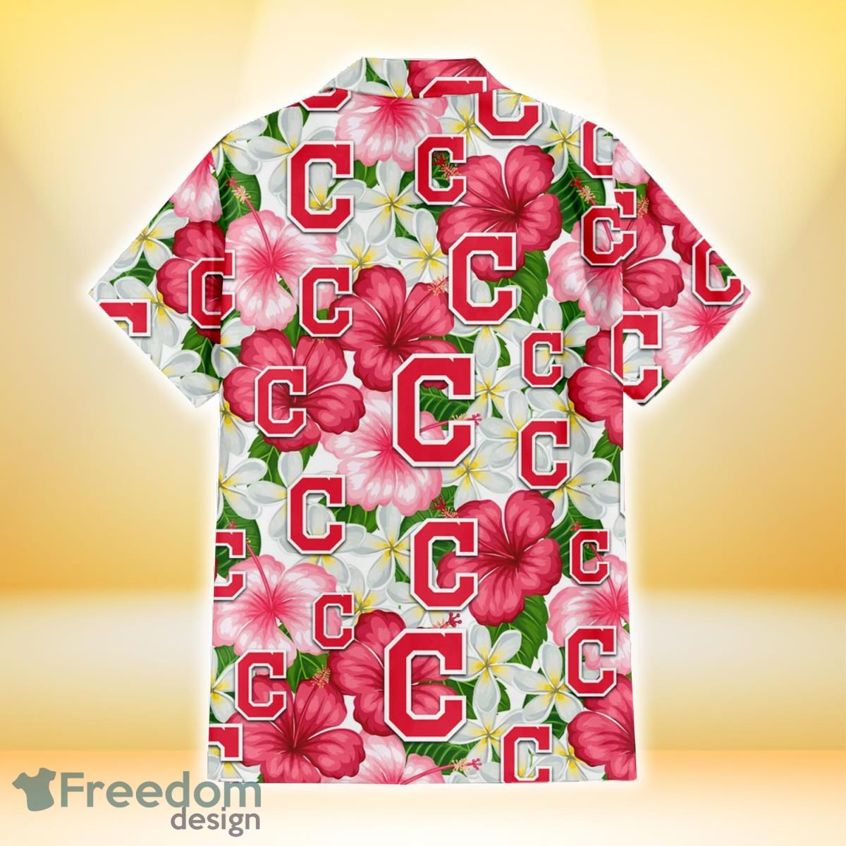 Boston Red Sox White Porcelain Flower Pink Hibiscus All Over