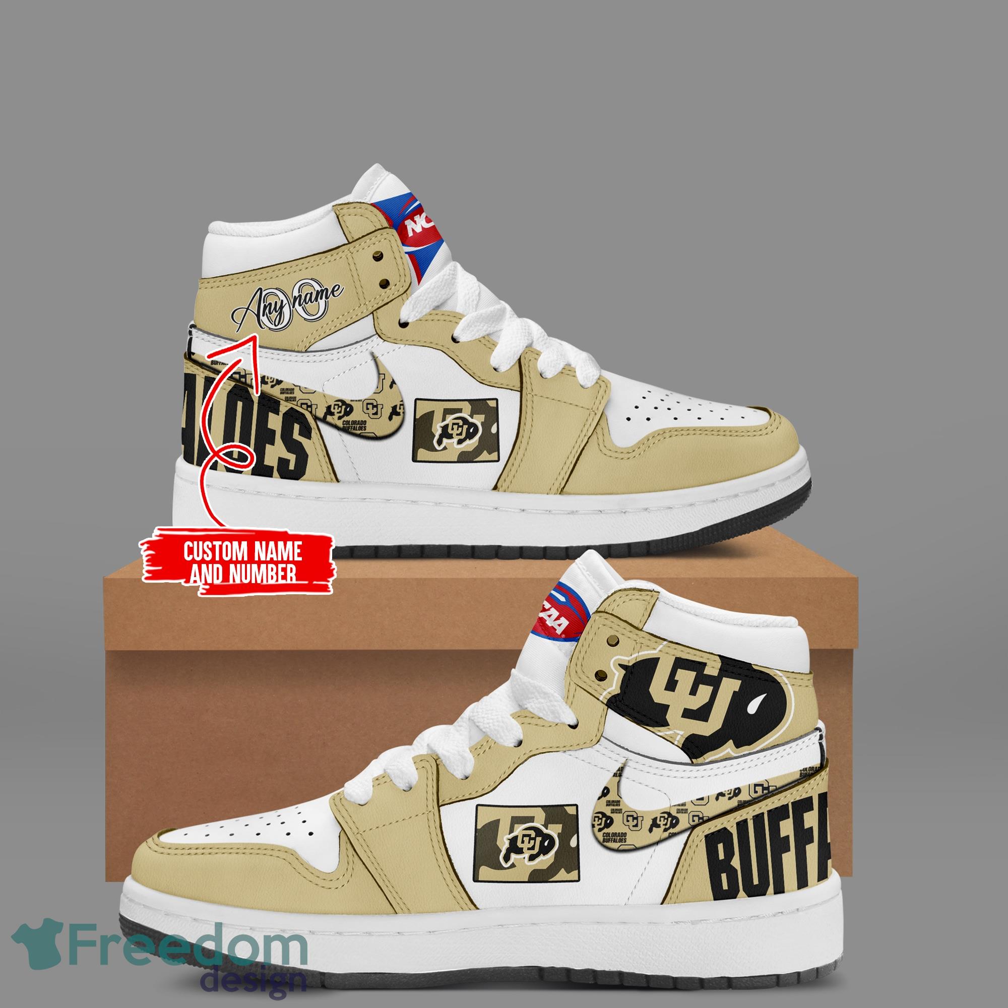 Colorado Buffaloes Air Jordan Hightop Custom Name For Men Women