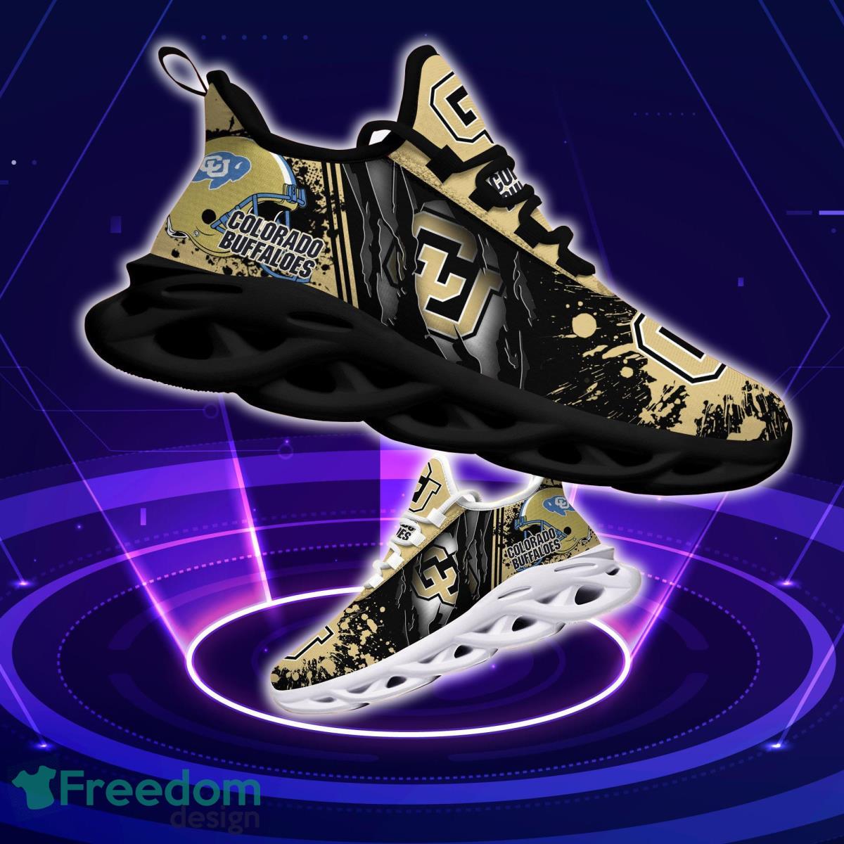 Colorado Buffaloes Logo Torn And Splatter Background Max Soul Shoes Best Sneakers For Fans Product Photo 1