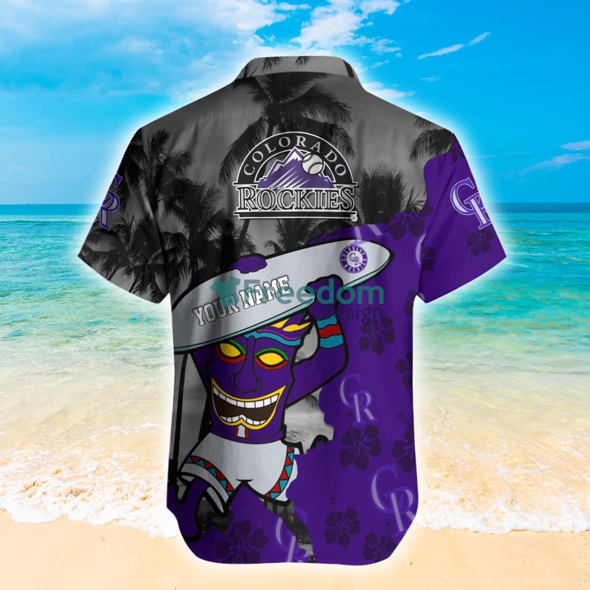 Colorado Rockies MLB Custom Name Hawaiian Shirt Hot Design For Fans -  Freedomdesign