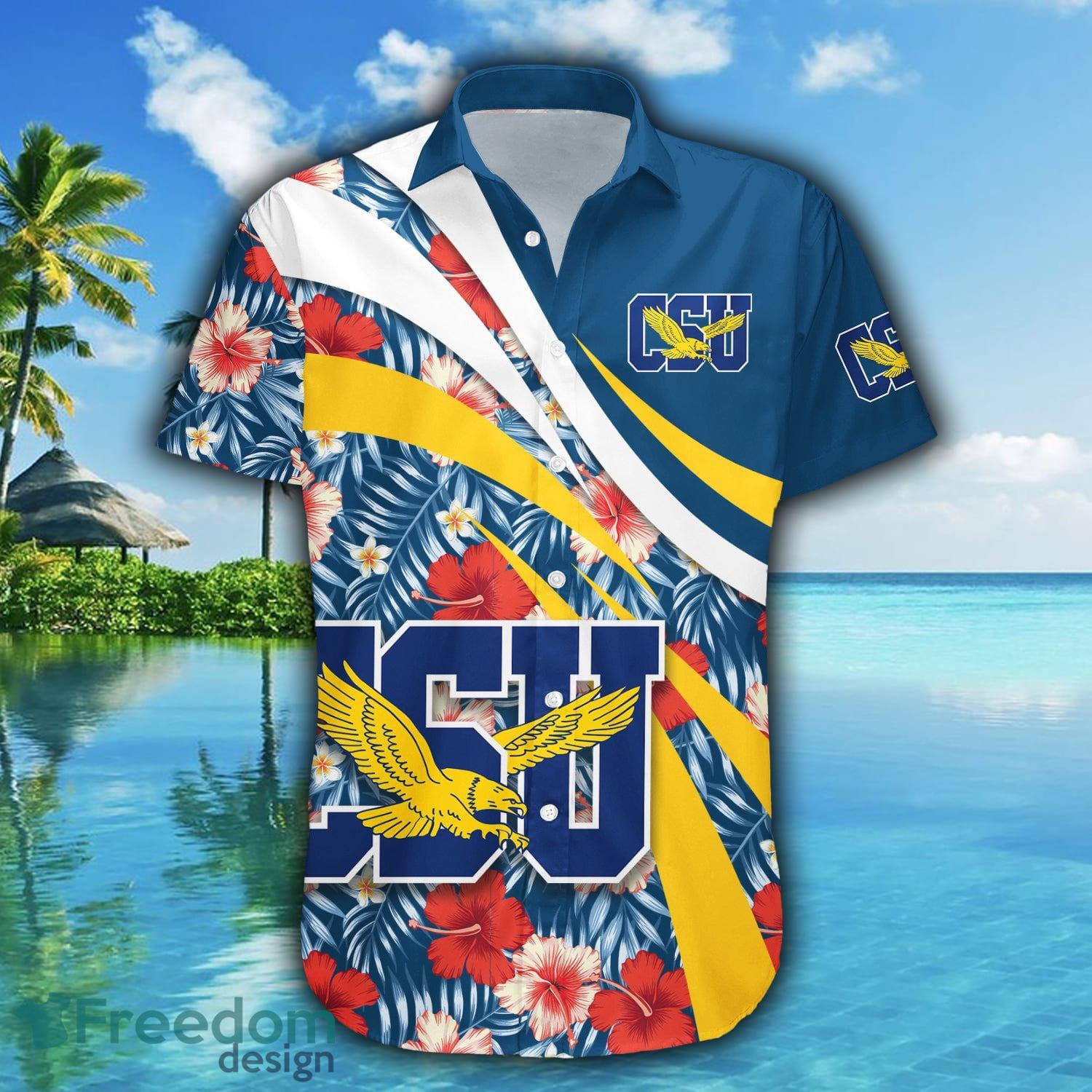 Coppin State Eagles 3D Hawaiian Shirt Hibiscus Sport Style NCAA