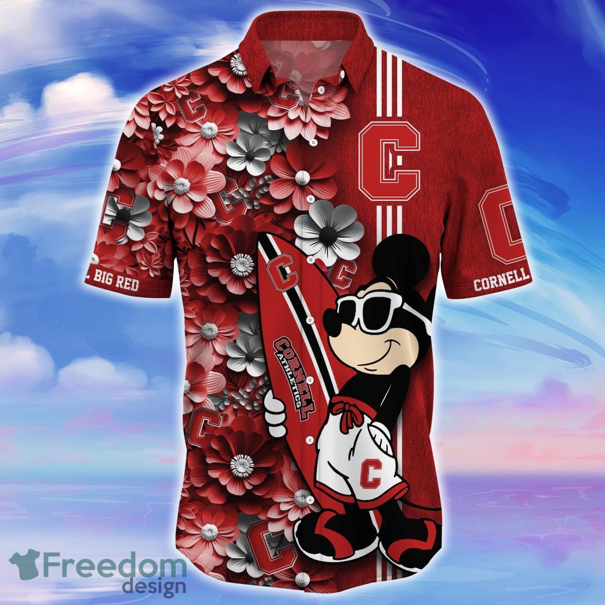 Cornell Big Red Trending Hawaiian Shirt Best Gift For Fans Product Photo 2