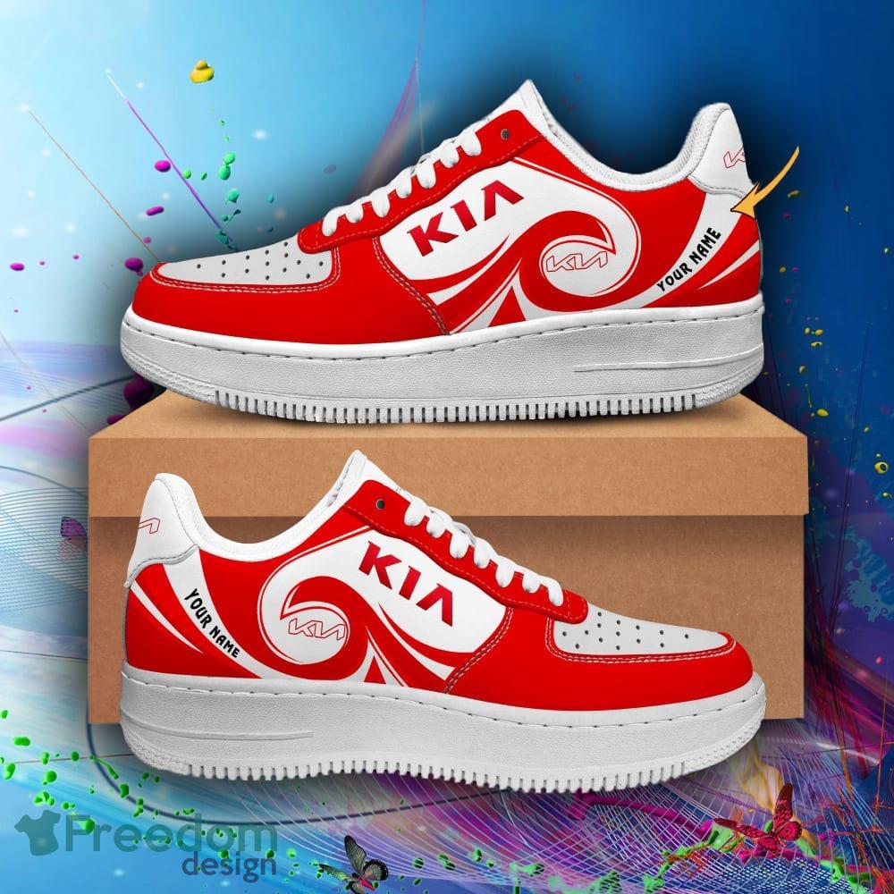 Custom Name Car Racing Kia Air Force 1 Shoes Men And Women For Fans Gift image Custom Name Car Racing Kia Air Force 1 Shoes Men And Women For Fans Gift - Car Racing Kia_3
