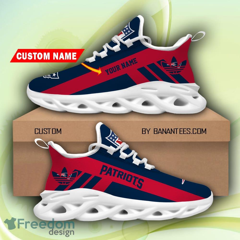 NFL Team New England Patriots Personalized Name Max Soul Men And Women Gift  Sneakers Shoes - Banantees