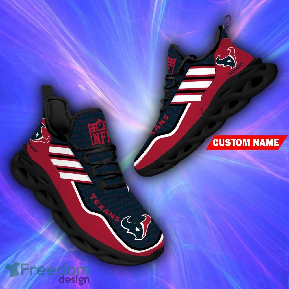 Nfl Houston Texans Custom Name Max Soul Shoes Chunky Sneakers