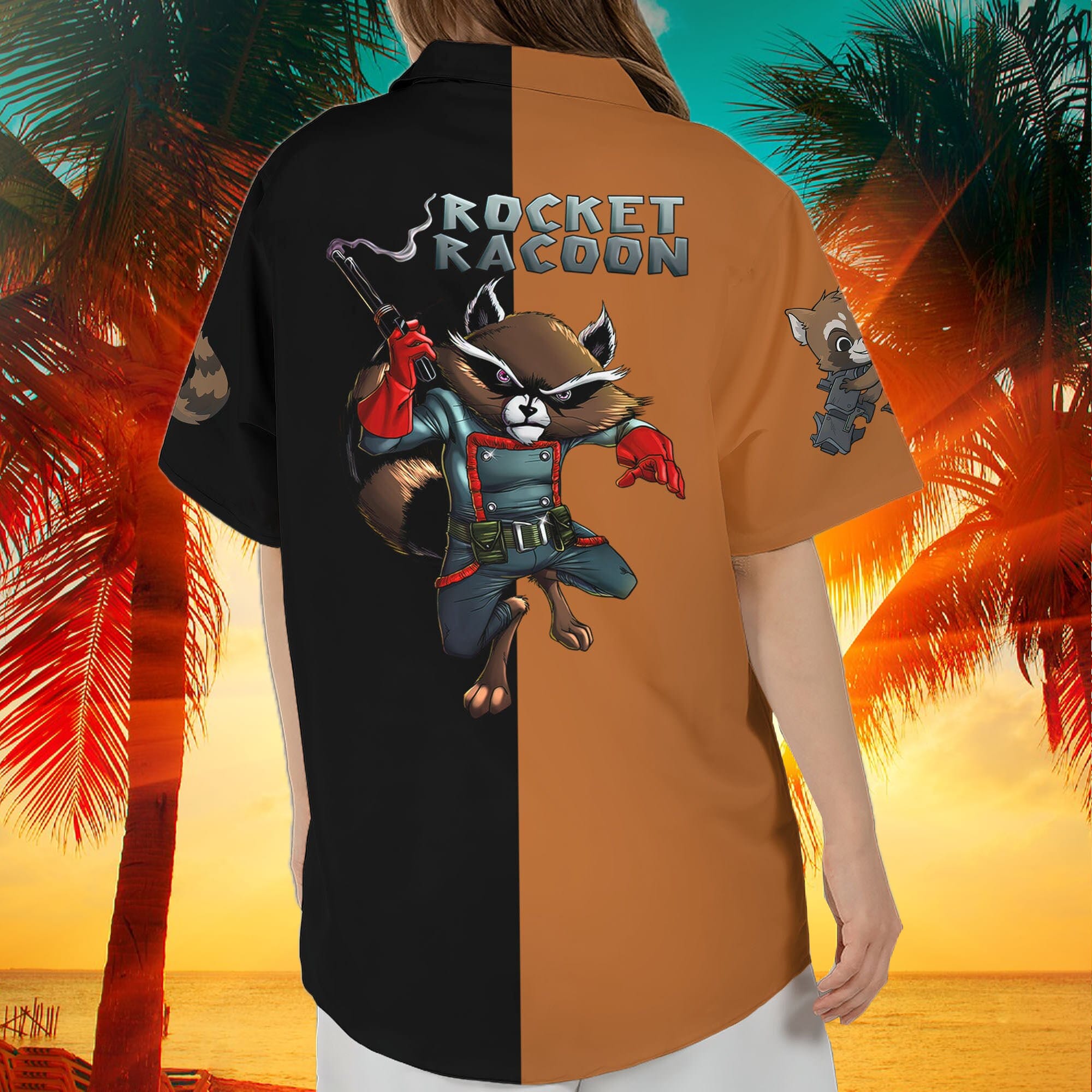 Rocket Raccoon Awesome Funny Custom Name Baseball Jersey Shirt