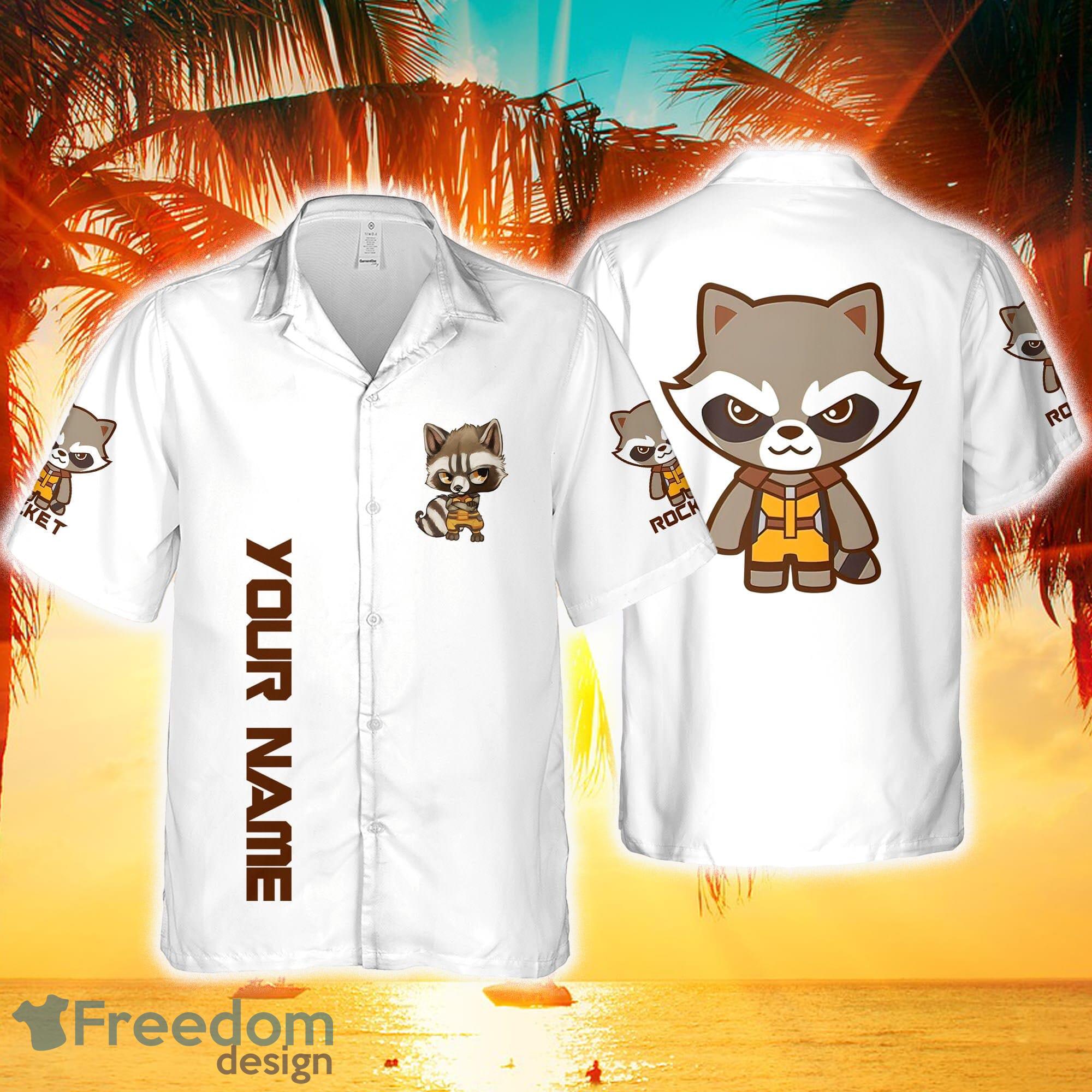 Rocket Raccoon Funny Custom Name Baseball Jersey Shirt Cute Gifts