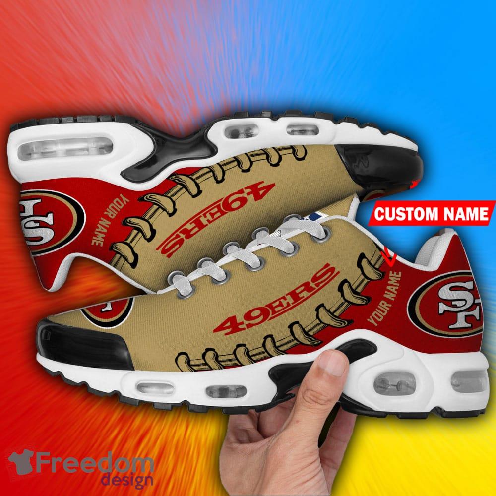 Custom Name San Francisco 49ers New Logo Air Cushion Sports Shoes