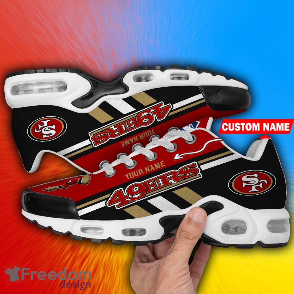 San Francisco 49ers State Proud NFL Team Sneakers Custom Name Air Cushion  Shoes For Fans - Banantees
