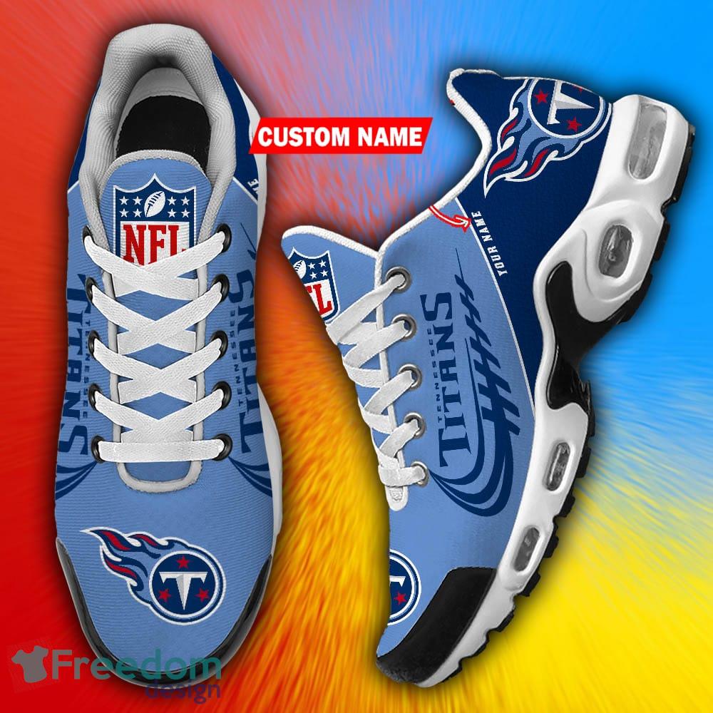 Tennessee Titans NFL Team Luxury Brand Sneakers Custom Name Air Cushion  Shoes For Fans - Banantees