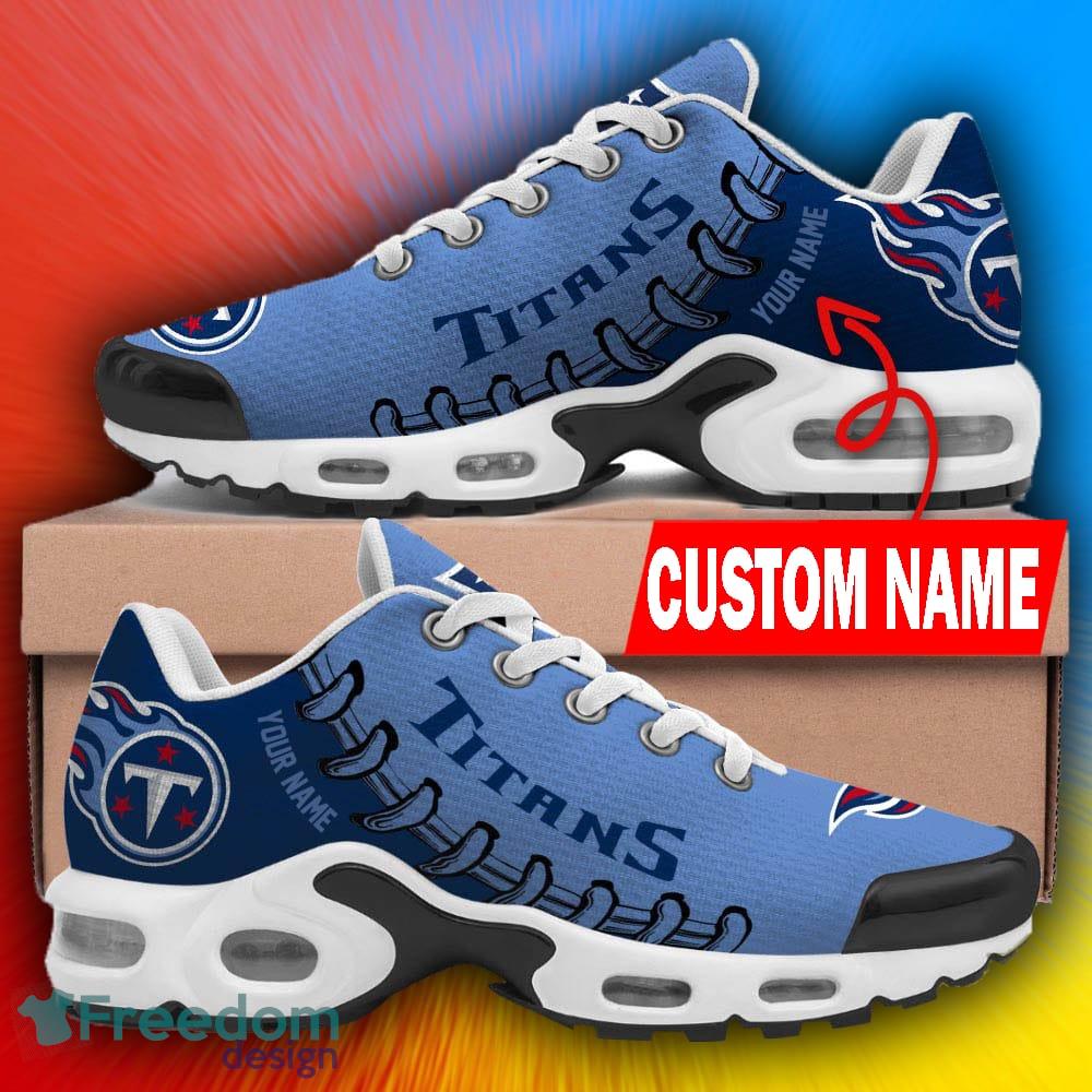 Custom Name Tennessee Titans New Logo Air Cushion Sports Shoes Men