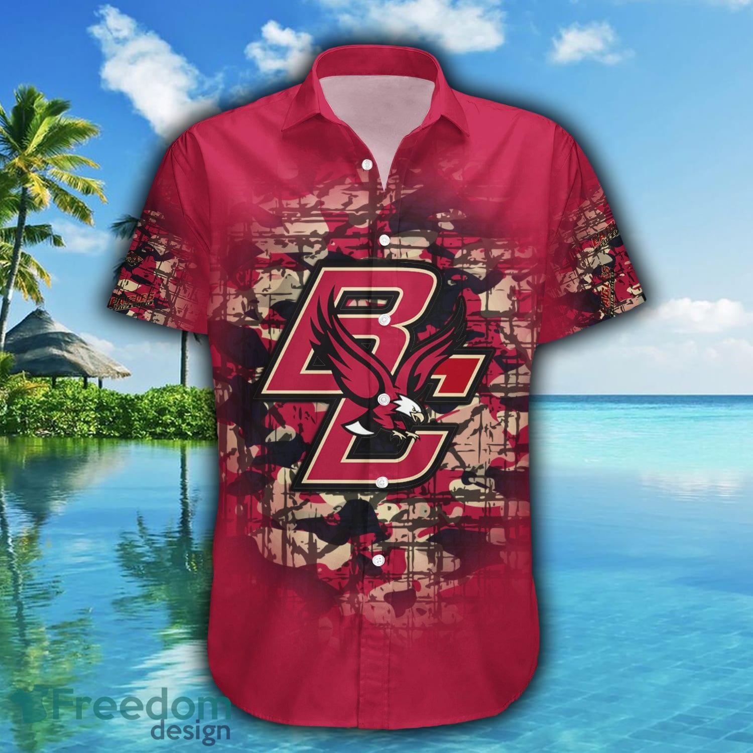 NCAA Boston College Eagles Flower Hawaiian Shirt Outfit 3D Shirt, Boston  College Eagles Mens Gifts - T-shirts Low Price
