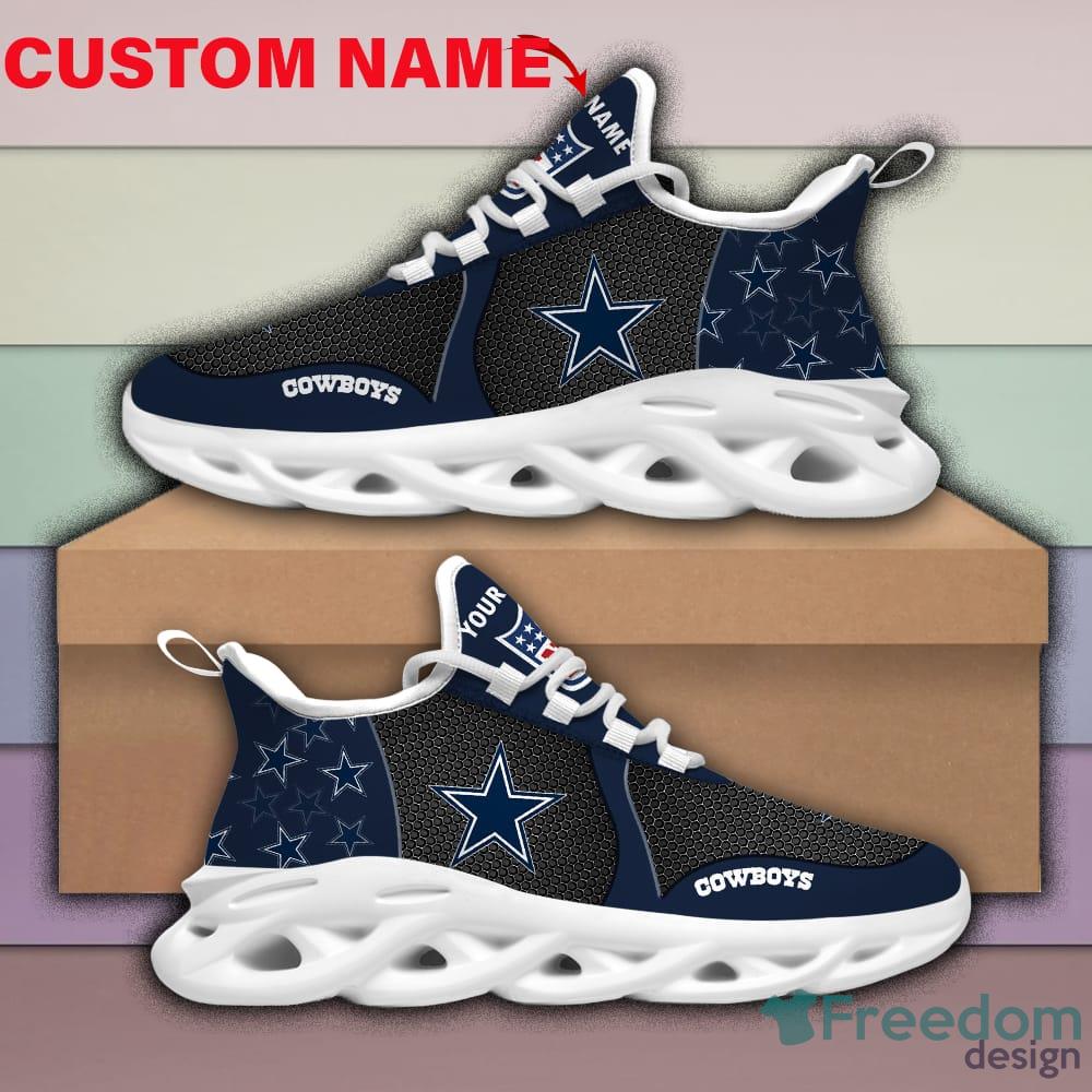 Dallas Cowboys Logo Seam Running Sneaker Custom Name Max Soul Shoes -  YesItCustom