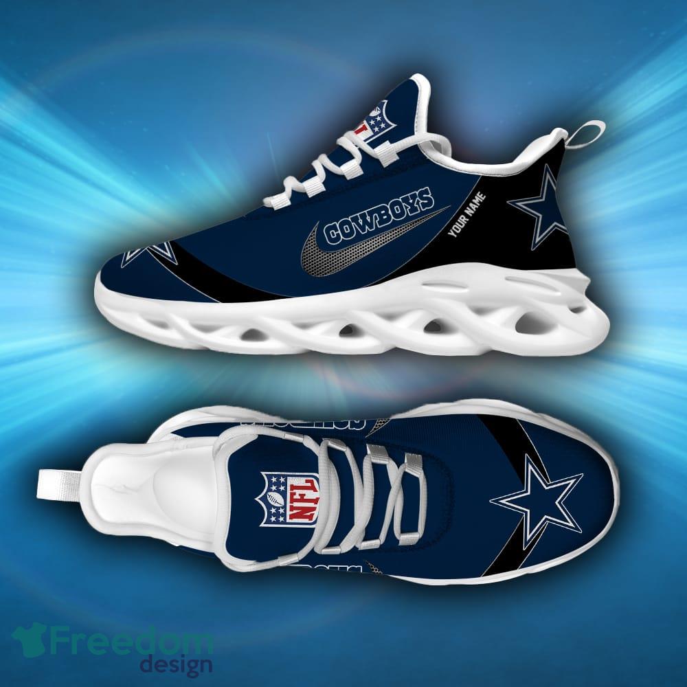 Dallas Football Cowboys Max Soul Sneakers Running Sport Shoes Custom Name -  Freedomdesign