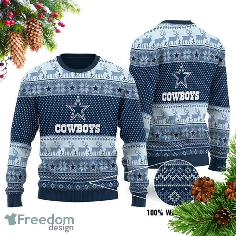 Dallas Cowboys Cool Ugly Christmas Sweater 3D Gift For Fans